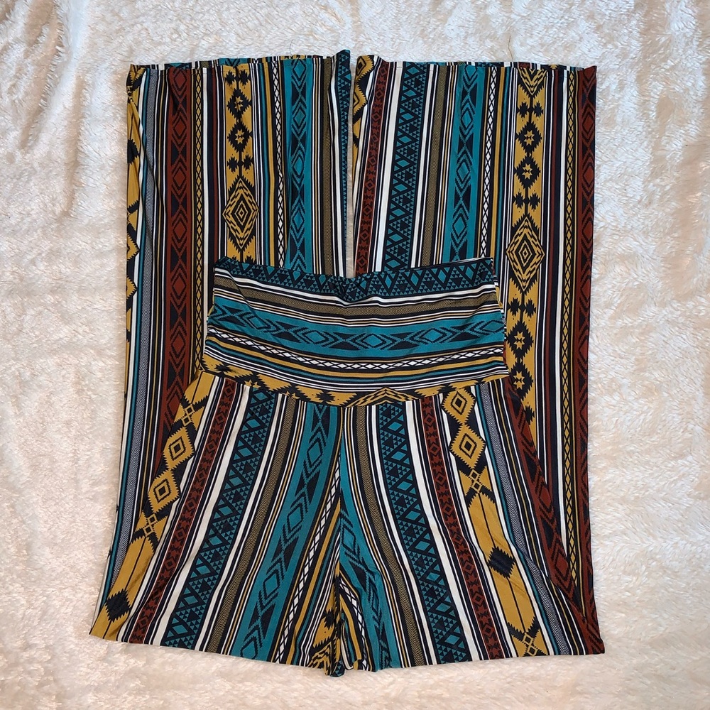 Newbury Kustom Printed Flare Pants Size Small